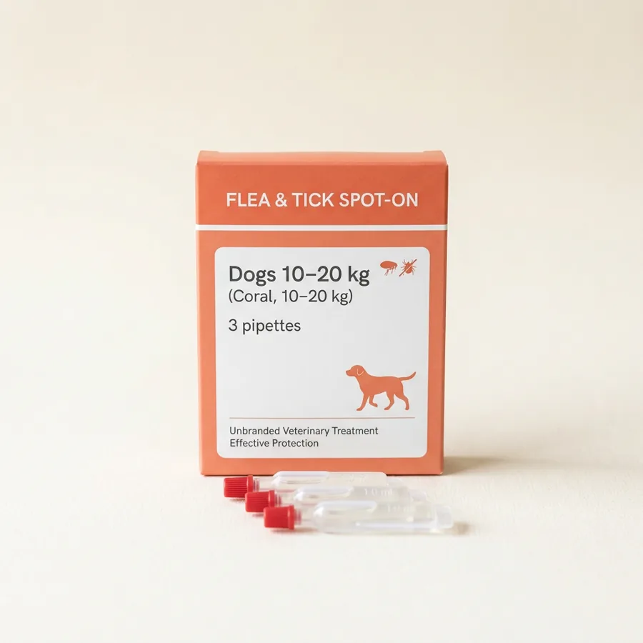 Flea & Tick Spot-On for Dogs (3 pipettes)